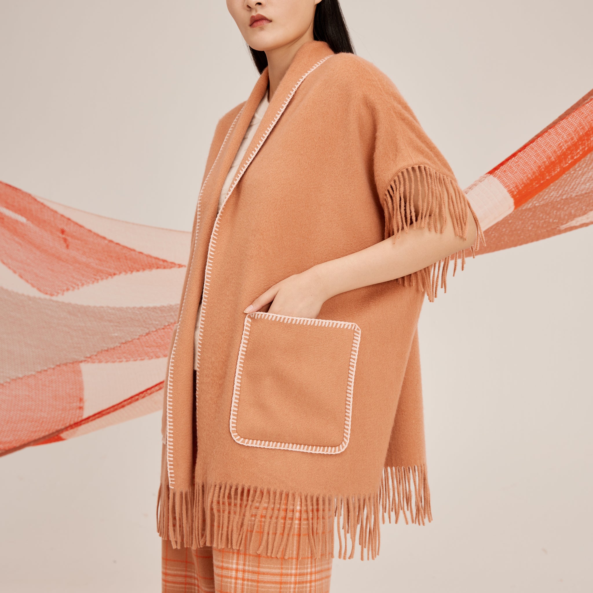 Women's cashmere short coat