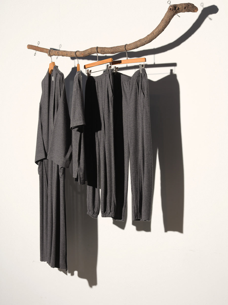 Pure cashmere robe