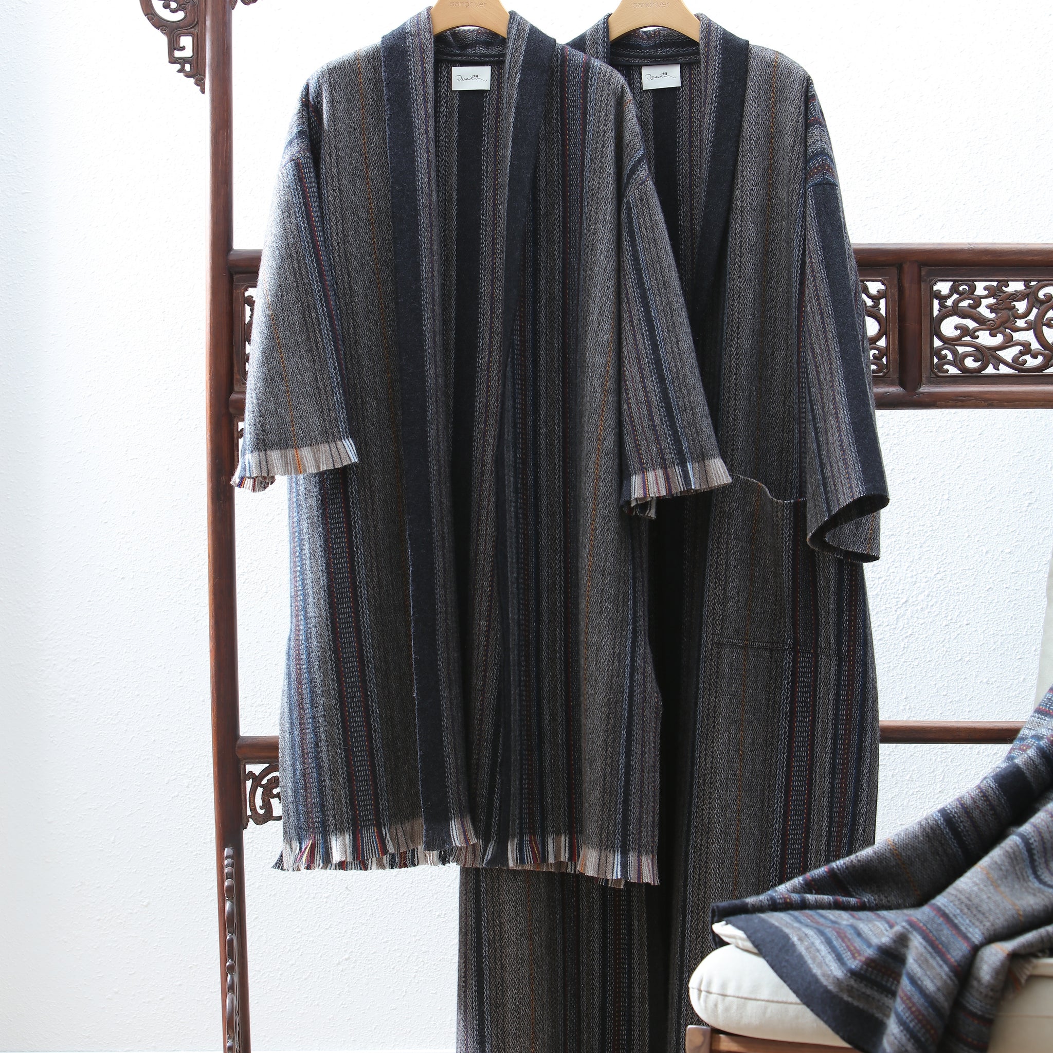 Cashmere and Yak wool robe