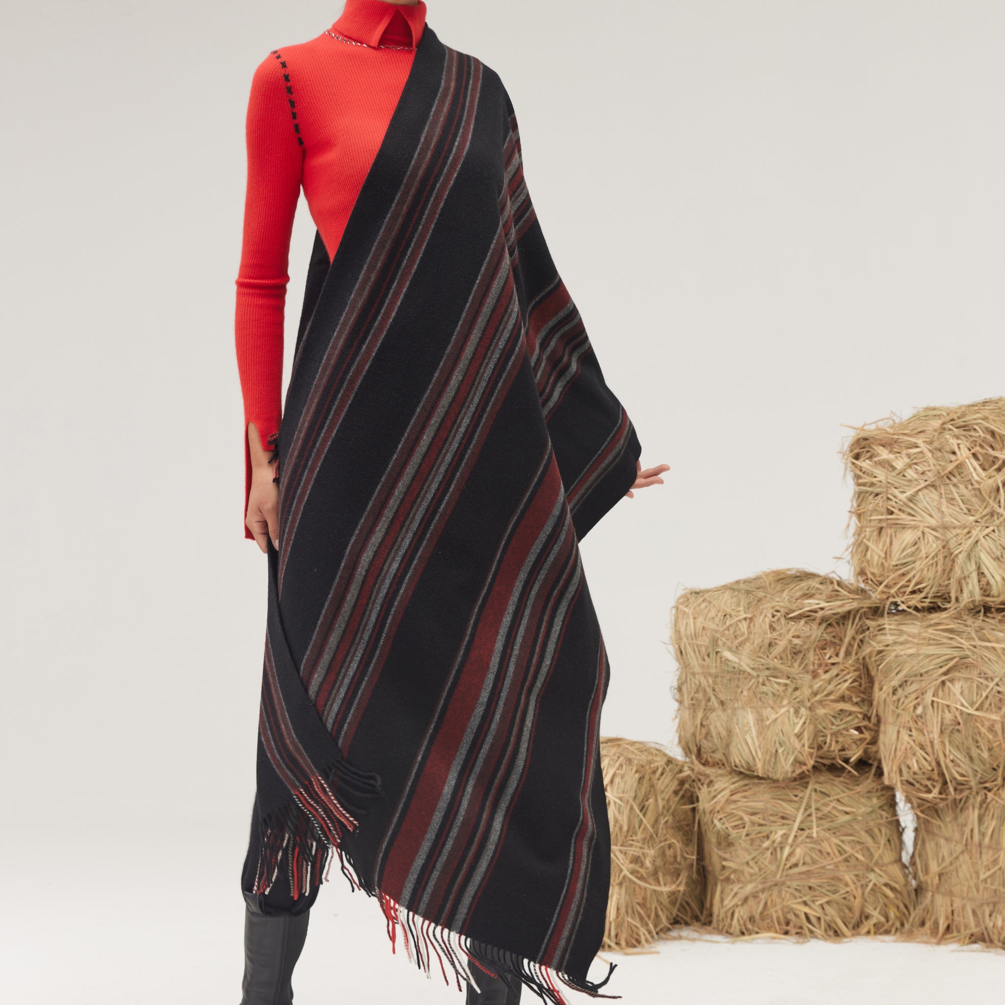 Tibetan  Pulu hand-made cashmere throw